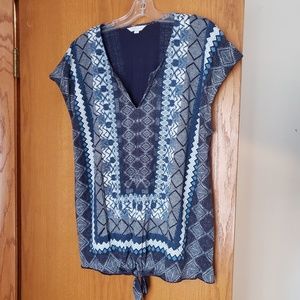 Lucky brand top with cap sleeves. Size  2X.